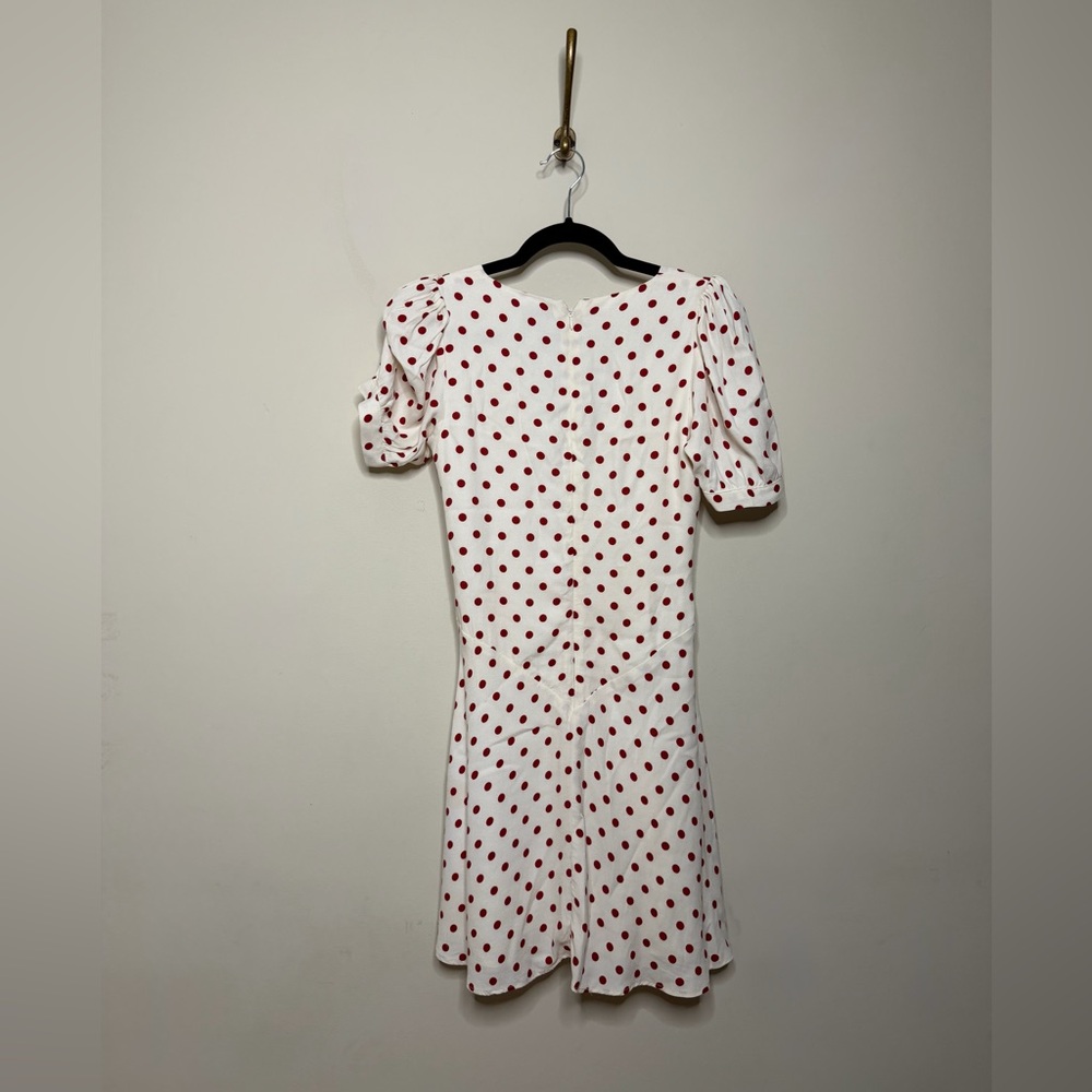 Reformation Naira Mini Dress in Ketchup Dot - Picture 4 of 8